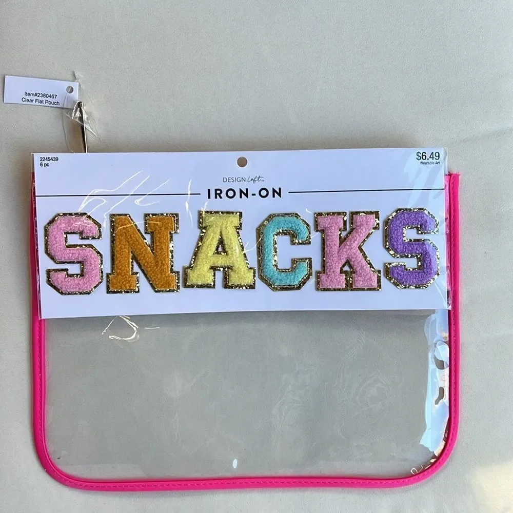 Snack Iron On and Clear Flat Pouch - Picture 6 of 7